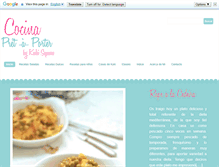 Tablet Screenshot of cocinapretaporter.com